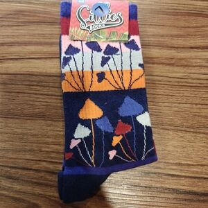 Colorful Mushroom Pattern Socks